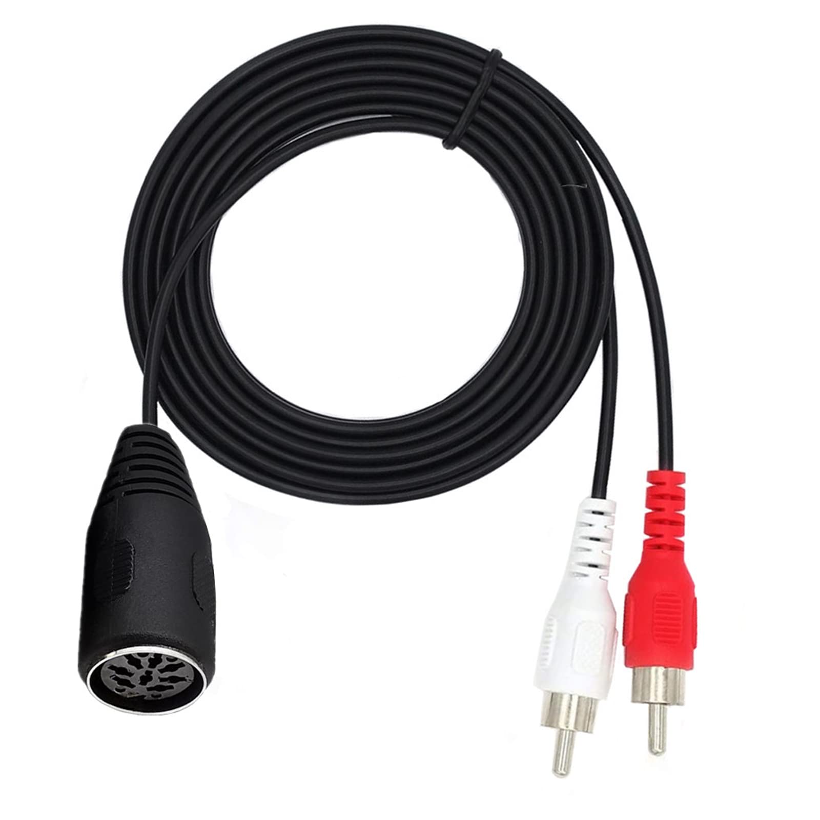 Amazon.com: AWADUO 8 Pin DIN Female to 2RCA Male Plugs Audio